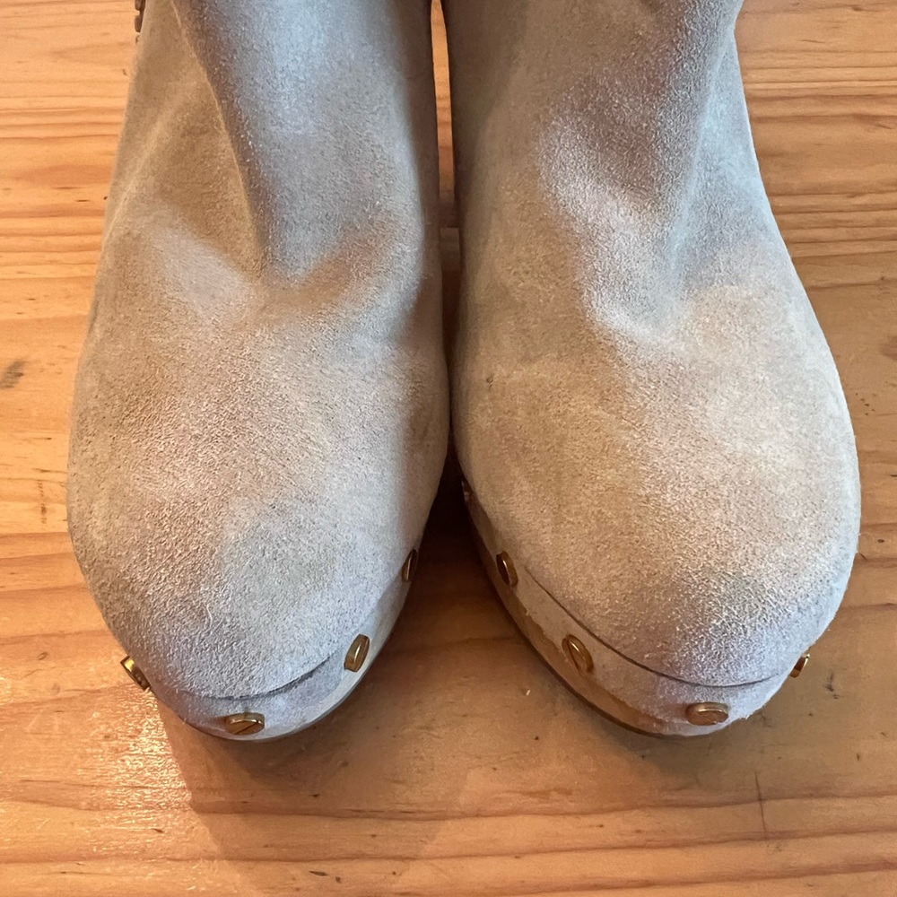 Veronica Beard Tan Suede Ankle Boots - Picture 3 of 11